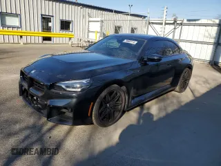 2023 BMW M2 with VIN 3MF13DM07P8D63938, listed as a Copart auction lot 79582414 with 9,552 mi miles and Salvage Title. Bid and sale history available at carsss.com. Image 1.