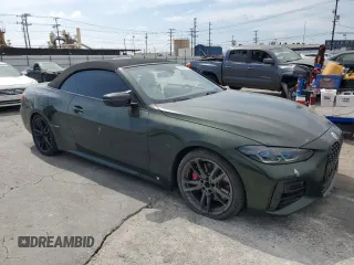 2024 BMW 4 Series M440i with VIN WBA53AT02RCN29473, listed as a Copart auction lot 72592014 with 4,930 mi miles and Salvage Title. Bid and sale history available at carsss.com. Image 4.