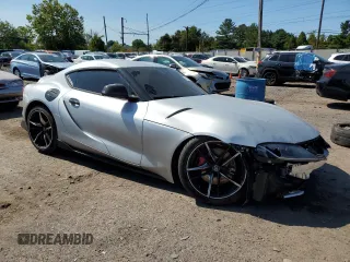 2020 Toyota GR Supra 3.0 with VIN WZ1DB4C08LW031739, listed as a Copart auction lot 71182044 with 0 mi miles and Salvage Title. Bid and sale history available at carsss.com. Image 4.