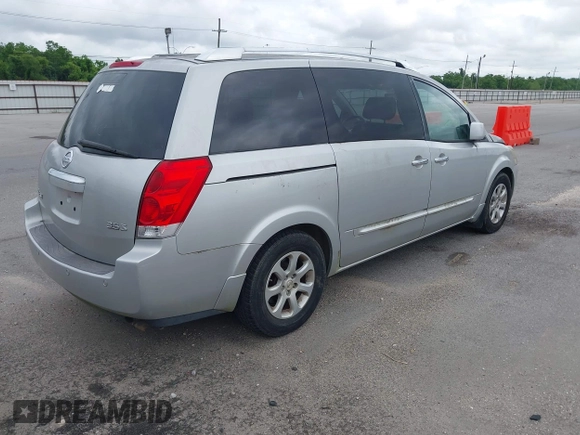 2008 Nissan Quest S z VIN 5N1BV28U48N121749, wystawiony jako IAAI lot #42209816 z przebiegiem 173 970 mil mil oraz . Historia ofert i sprzedaży dostępna na DreamBid. Obrazek 4.