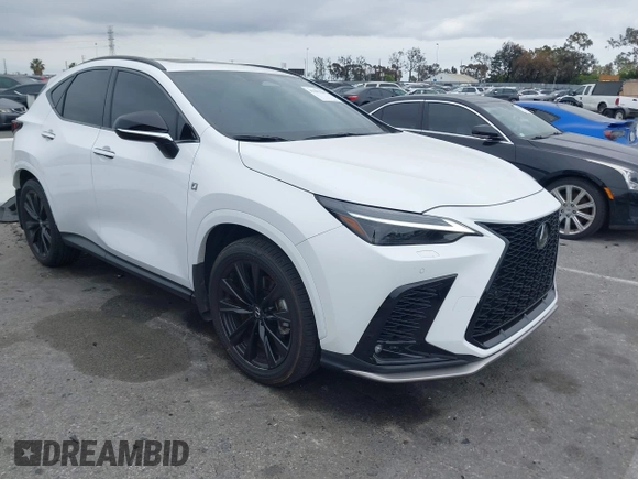 2025 Lexus NX with VIN 2T2KGCEZ4SC064091, listed as a IAAI auction lot 41882269 with 4,920 mi miles. Bid and sale history available at carsss.com. Image 1.