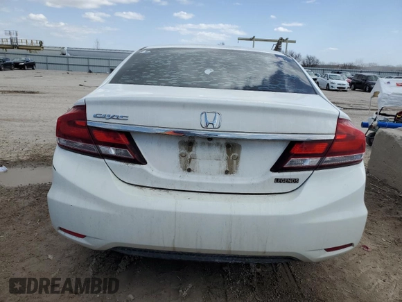 2015 Honda Civic Sedan LX with VIN 19XFB2F5XFE068633, listed as a Copart auction lot 48239295 with 164,087 mi miles and Salvage Title. Bid and sale history available at carsss.com. Image 6.