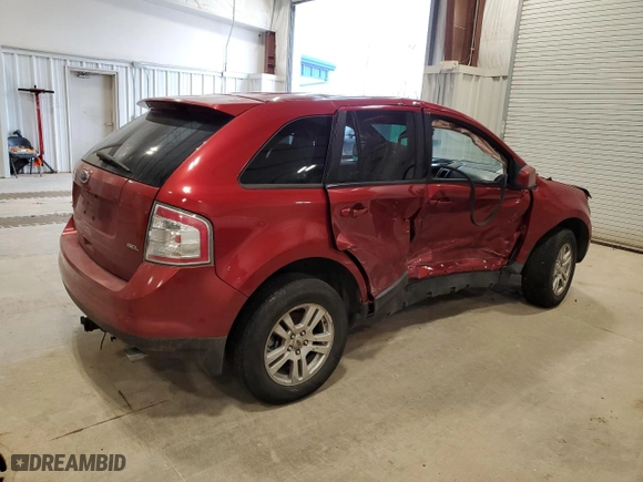 2008 Ford Edge SEL with VIN 2FMDK38C58BA26465, listed as a Copart auction lot 51002315 with 0 mi miles and Non Repairable. Bid and sale history available at carsss.com. Image 3.