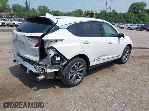 2021 Acura RDX Technology with VIN 5J8TC2H52ML041378, listed as a IAAI auction lot 42439784 with 31,975 mi miles and . Bid and sale history available at DreamBid. Image 4.
