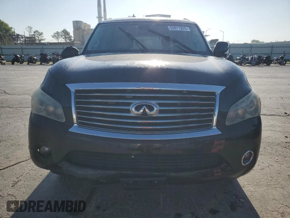 2013 Infiniti QX56 z VIN JN8AZ2NF5D9530196, wystawiony jako Copart lot #53971205 z przebiegiem 188 608 mil mil oraz Czysty tytuł • Clean title. Historia ofert i sprzedaży dostępna na DreamBid. Obrazek 5.