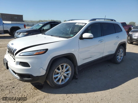 2016 Jeep Cherokee Limited with VIN 1C4PJMDS5GW187192, listed as a Copart auction lot 73031734 with 138,721 mi miles and Salvage Title. Bid and sale history available at carsss.com. Image 1.