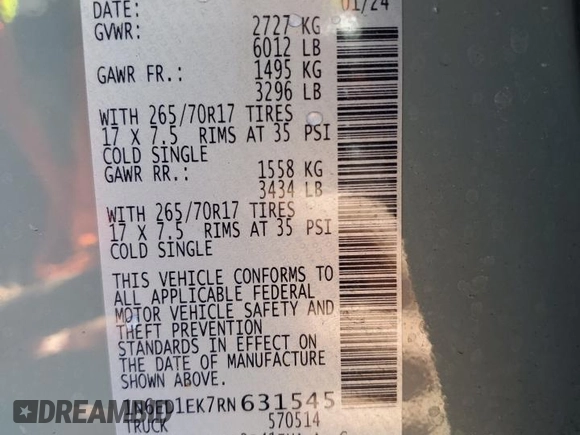 2024 Nissan Frontier SV z VIN 1N6ED1EK7RN631545, wystawiony jako Copart lot #49348715 z przebiegiem 12 973 mil mil oraz Szkoda całkowita • Salvage title. Historia ofert i sprzedaży dostępna na DreamBid. Obrazek 12.