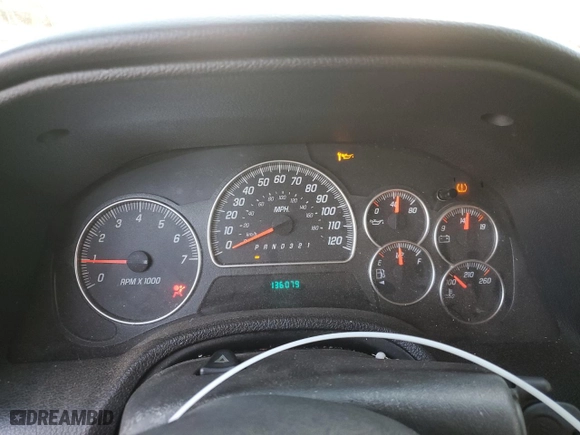 2008 GMC Envoy SLE2 with VIN 1GKDS13S782206385, listed as a Copart auction lot 83034764 with 136,079 mi miles and Salvage Title. Bid and sale history available at carsss.com. Image 9.