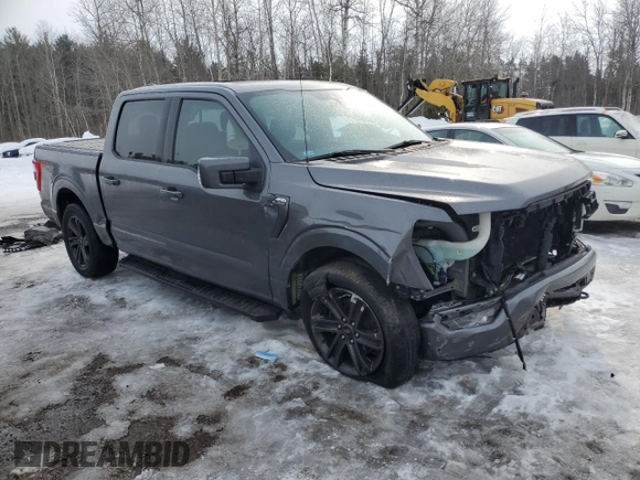 2021 Ford F-150 XL with VIN 1FTEW1EP2MKD38705, listed as a Copart auction lot 46285945 with 76,715 mi miles and Salvage Title. Bid and sale history available at carsss.com. Image 4.