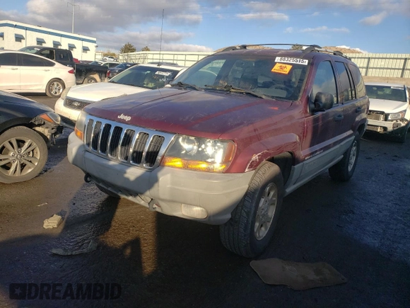 1999 Jeep Grand Cherokee Laredo with VIN 1J4GW58SXXC706962, listed as a Copart auction lot 88325515 with Not provided miles and Clean title. Bid and sale history available at DreamBid. Image 1.