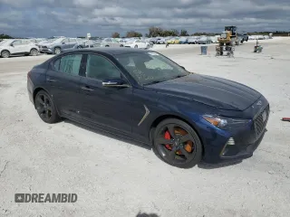2019 Genesis G70 3.3T Advanced with VIN KMTG34LE7KU031005, listed as a Copart auction lot 74639054 with 0 mi miles and Non Repairable. Bid and sale history available at carsss.com. Image 4.