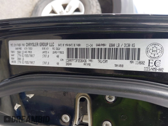 2015 Ram 1500 Express with VIN 1C6RR7FT3FS536436, listed as a IAAI auction lot 42047002 with 136,064 mi miles and . Bid and sale history available at DreamBid. Image 9.