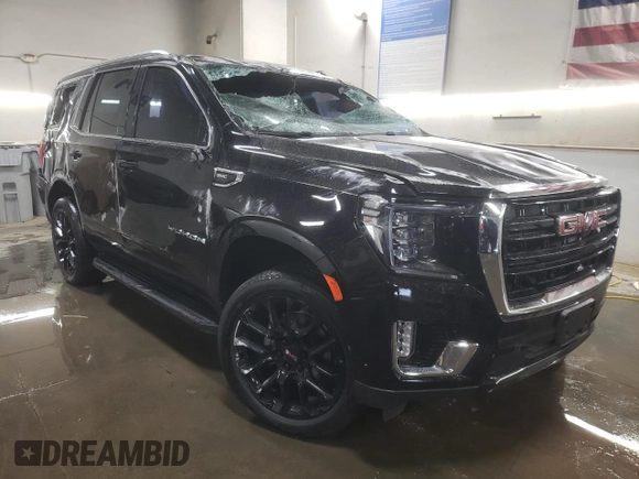 2022 GMC Yukon SLE with VIN 1GKS2AKD6NR347624, listed as a Copart auction lot 78369584 with 24,264 mi miles and Salvage Title. Bid and sale history available at carsss.com. Image 4.