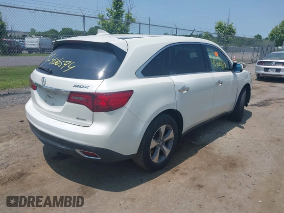 2015 Acura MDX with VIN 5FRYD4H28FB016816, listed as a IAAI auction lot 42406594 with Not provided miles and . Bid and sale history available at DreamBid. Image 4.