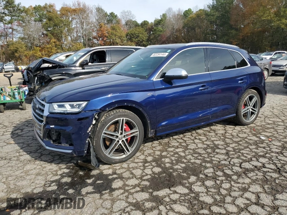 2018 Audi SQ5 Prestige with VIN WA1C4AFY1J2099089, listed as a Copart auction lot 82234144 with 92,549 mi miles and Salvage Title. Bid and sale history available at DreamBid. Image 1.