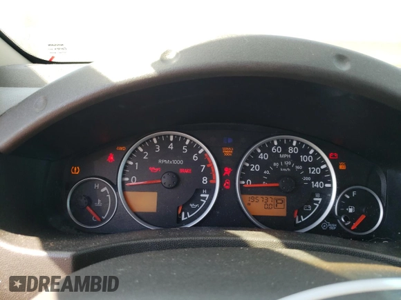 2008 Nissan Frontier SE with VIN 1N6AD07W48C419737, listed as a Copart auction lot 62482885 with 195,737 mi miles and Clean title. Bid and sale history available at DreamBid. Image 9.