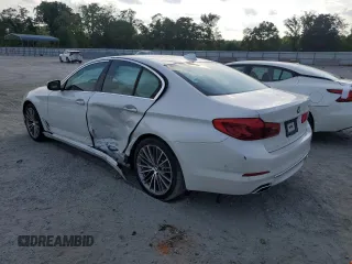 2018 BMW 5 Series 540i with VIN WBAJE5C53JG917921, listed as a Copart auction lot 54985805 with 75,307 mi miles and Salvage title. Bid and sale history available at DreamBid. Image 2.