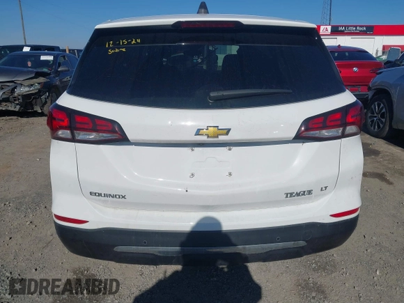 2022 Chevrolet Equinox LT with VIN 3GNAXKEV8NL163044, listed as a IAAI auction lot 41202331 with 19,389 mi miles and . Bid and sale history available at DreamBid. Image 16.
