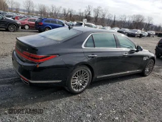 2022 Genesis G90 3.3T Premium with VIN KMTF34PA7NU096590, listed as a Copart auction lot 52722865 with 12,930 mi miles and Salvage Title. Bid and sale history available at carsss.com. Image 3.