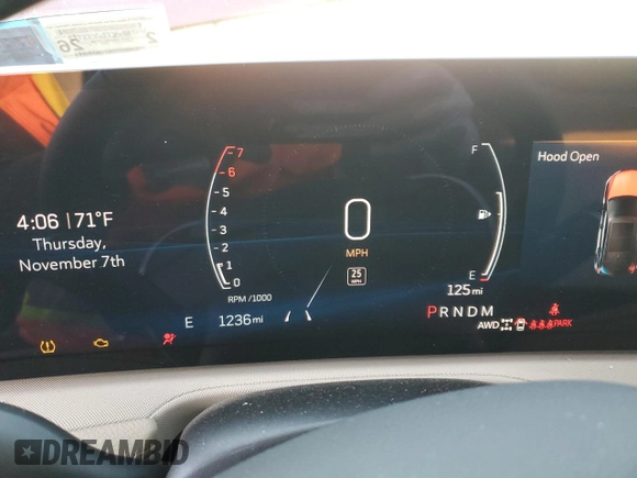 2024 Cadillac XT4 AWD Luxury with VIN 1GYFZBR45RF246726, listed as a Copart auction lot 79614644 with 1,236 mi miles and Salvage Title. Bid and sale history available at carsss.com. Image 9.