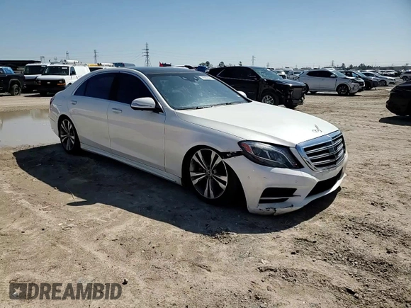 2015 Mercedes-Benz S 550 with VIN WDDUG8CB5FA074757, listed as a Copart auction lot 46002355 with 114,888 mi miles and Salvage Title. Bid and sale history available at carsss.com. Image 10.