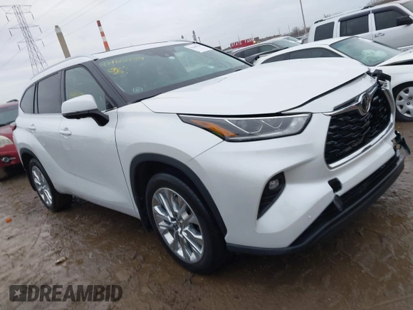2023 Toyota Highlander L with VIN 5TDKDRBH3PS007987, listed as a IAAI auction lot 41465939 with 17,011 mi miles and . Bid and sale history available at DreamBid. Image 1.