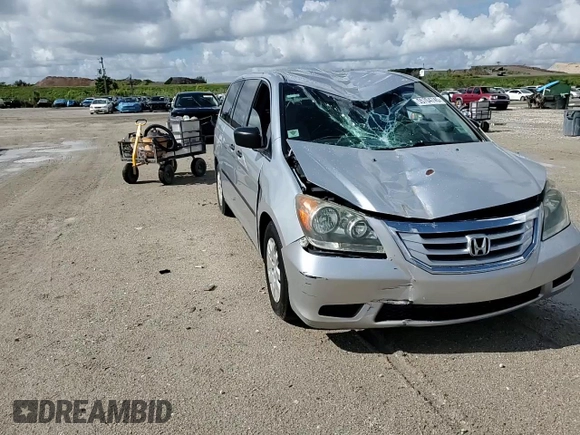2010 Honda Odyssey LX with VIN 5FNRL3H28AB083511, listed as a Copart auction lot 55704745 with 81,218 mi miles and Salvage title. Bid and sale history available at DreamBid. Image 14.