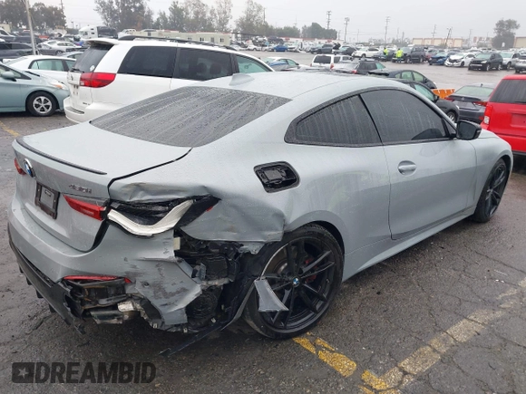 2023 BMW 4 Series 430i with VIN WBA53AP09PCM33735, listed as a IAAI auction lot 41547279 with 28,822 mi miles and . Bid and sale history available at DreamBid. Image 4.
