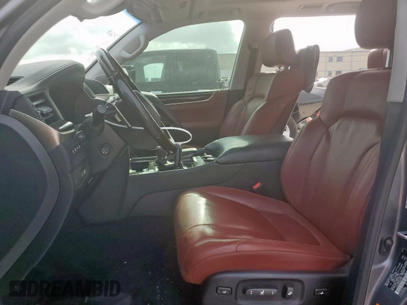 2017 Lexus LX 570 with VIN JTJHY7AX6H4237898, listed as a Copart auction lot 61805495 with 97,598 mi miles and Salvage title. Bid and sale history available at DreamBid. Image 7.