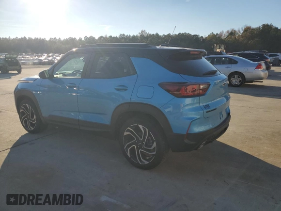 2025 Chevrolet TrailBlazer RS with VIN KL79MTSLXSB006171, listed as a Copart auction lot 82354014 with 1,015 mi miles and Salvage Title. Bid and sale history available at carsss.com. Image 2.
