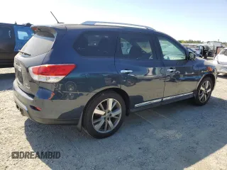 2015 Nissan Pathfinder Platinum with VIN 5N1AR2MM4FC723355, listed as a Copart auction lot 61109715 with 124,360 mi miles and Salvage title. Bid and sale history available at DreamBid. Image 3.