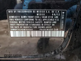 2013 Volkswagen Jetta SE with VIN 3VWDP7AJ4DM364564, listed as a Copart auction lot 44992455 with 81,203 mi miles and Salvage title. Bid and sale history available at DreamBid. Image 13.