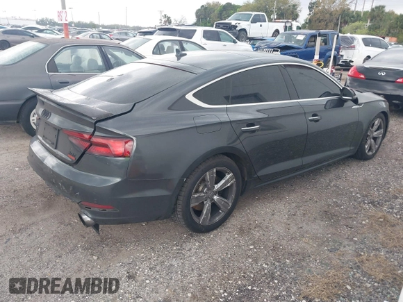 2018 Audi A5 Sportback Prestige z VIN WAUCNCF59JA080233, wystawiony jako IAAI lot #41717290 z przebiegiem 154 361 mil mil oraz . Historia ofert i sprzedaży dostępna na DreamBid. Obrazek 4.
