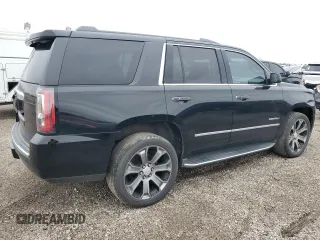 2017 GMC Yukon Denali with VIN 1GKS1CKJ9HR209990, listed as a Copart auction lot 43654895 with 0 mi miles and Salvage Title. Bid and sale history available at carsss.com. Image 3.