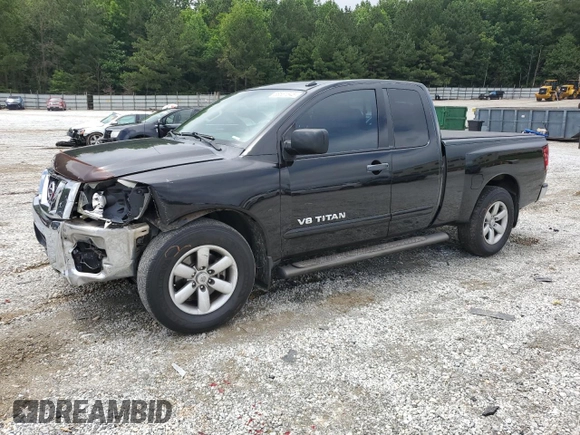 2014 Nissan Titan SV with VIN 1N6BA0CA5EN508322, listed as a Copart auction lot 58561645 with 98,227 mi miles and Salvage title. Bid and sale history available at DreamBid. Image 1.