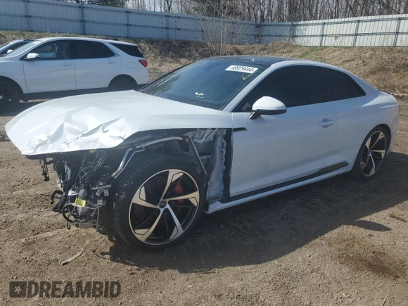 2018 Audi RS 5 z VIN WUAPWAF58JA905266, wystawiony jako Copart lot #48929444 z przebiegiem 47 604 mil mil oraz . Historia ofert i sprzedaży dostępna na DreamBid. Obrazek 1.