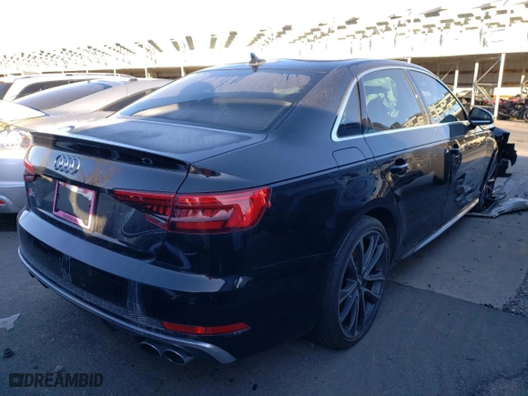 2018 Audi S4 Prestige with VIN WAUC4AF49JA001237, listed as a Copart auction lot 59660642 with 24,674 mi miles. Bid and sale history available at carsss.com. Image 4.