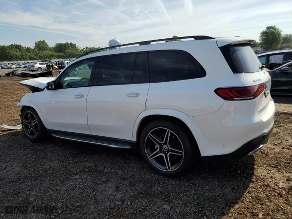 2022 Mercedes-Benz GLS with VIN 4JGFF5KE6NA604308, listed as a Copart auction lot 59585654 with 36,369 mi miles and Salvage Title. Bid and sale history available at carsss.com. Image 2.