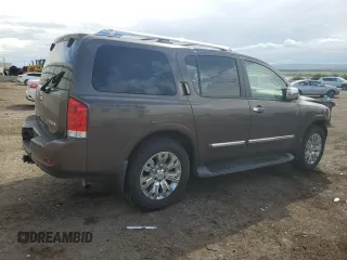 2015 Nissan Armada Platinum z VIN 5N1AA0NC6FN602610, wystawiony jako Copart lot #69121314 z przebiegiem 117 166 mil mil oraz Szkoda całkowita • Salvage title. Historia ofert i sprzedaży dostępna na DreamBid. Obrazek 3.