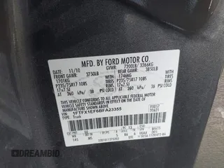 2011 Ford F-150 XL with VIN 1FTFX1EF6BFA23355, listed as a IAAI auction lot 42626850 with 206,755 mi miles and . Bid and sale history available at DreamBid. Image 9.
