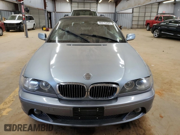2004 BMW 3 Series 325Ci with VIN WBABW33434PL33682, listed as a Copart auction lot 86275284 with 135,699 mi miles and Salvage Title. Bid and sale history available at carsss.com. Image 5.