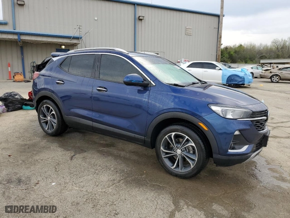 2023 Buick Encore GX Select with VIN KL4MMDS22PB102081, listed as a Copart auction lot 50982645 with 24,755 mi miles and Salvage Title. Bid and sale history available at carsss.com. Image 4.