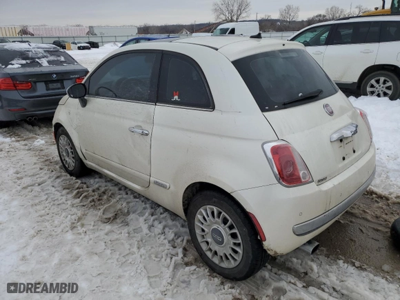 2012 FIAT 500 Gucci with VIN 3C3CFFCR4CT130335, listed as a Copart auction lot 88012565 with NaN miles and Salvage Title. Bid and sale history available at carsss.com. Image 2.