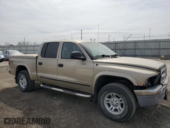 2004 Dodge Dakota SLT with VIN 1D7HG48N74S777684, listed as a Copart auction lot 49066395 with 213,419 mi miles and Salvage Title. Bid and sale history available at DreamBid. Image 4.