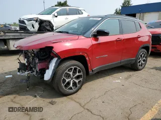 2025 Jeep Compass Limited with VIN 3C4NJDCN5ST587206, listed as a Copart auction lot 59584835 with 488 mi miles and Clean title. Bid and sale history available at DreamBid. Image 1.