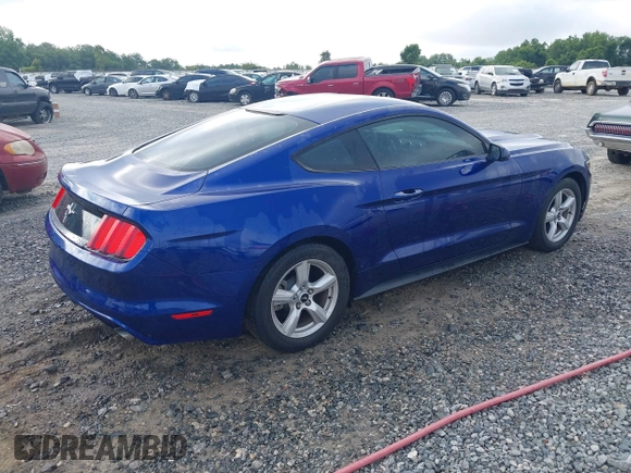 2015 Ford Mustang V6 with VIN 1FA6P8AM6F5411572, listed as a IAAI auction lot 42377268 with 56,049 mi miles and . Bid and sale history available at DreamBid. Image 4.