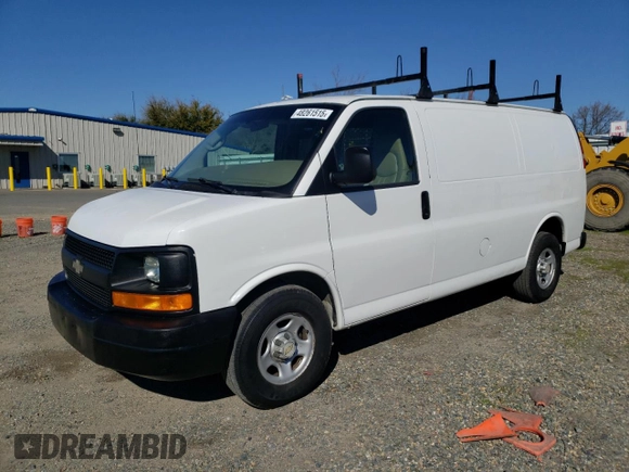 2008 Chevrolet Express Cargo with VIN 1GCFG15X881176155, listed as a Copart auction lot 48261515 with 174,558 mi miles and Clean title. Bid and sale history available at DreamBid. Image 1.