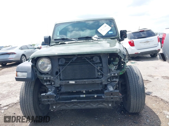 2021 Jeep Wrangler Unlimited Sport S with VIN 1C4HJXDG0MW510836, listed as a IAAI auction lot 42072748 with 87,960 mi miles and . Bid and sale history available at DreamBid. Image 6.