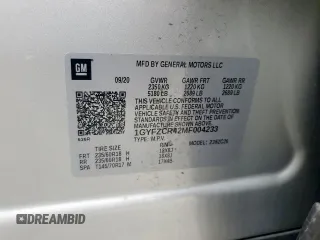 2021 Cadillac XT4 FWD Premium Luxury z VIN 1GYFZCR42MF004233, wystawiony jako Copart lot #57229385 z przebiegiem 98 387 mil mil oraz Szkody całkowita. Historia ofert i sprzedaży dostępna na DreamBid. Obrazek 13.