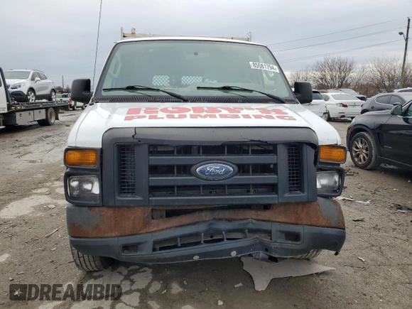 2014 Ford Econoline Cargo Commercial with VIN 1FTNS2EW2EDA25152, listed as a Copart auction lot 85581794 with 301,916 mi miles and Salvage Title. Bid and sale history available at carsss.com. Image 5.